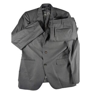 Brooks Brothers Vitale Barberis Canonico 1818 Fitzgerald Gray‎ Pinstripe Suit